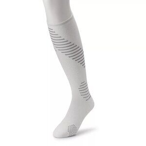 Men's Adidas Over the Calf Running Socks - White & Light Onix - M - 1 Pair - NWT